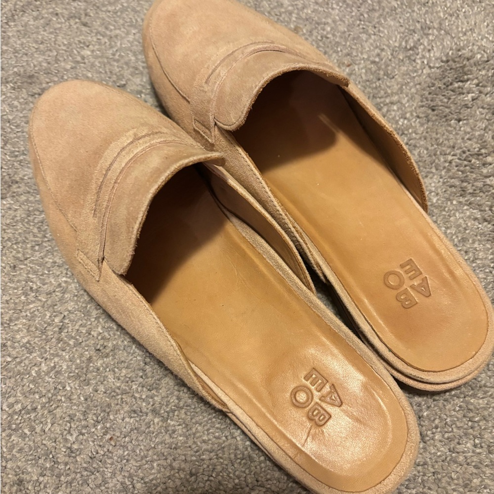 BOC Women's Light Brown Suede Mules